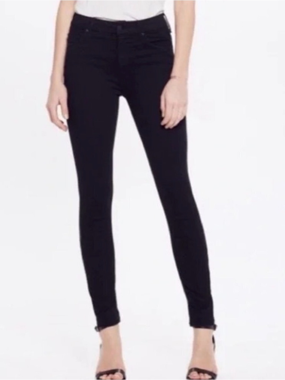 MOTHER Looker Prep Touch and Go Black Jeans
